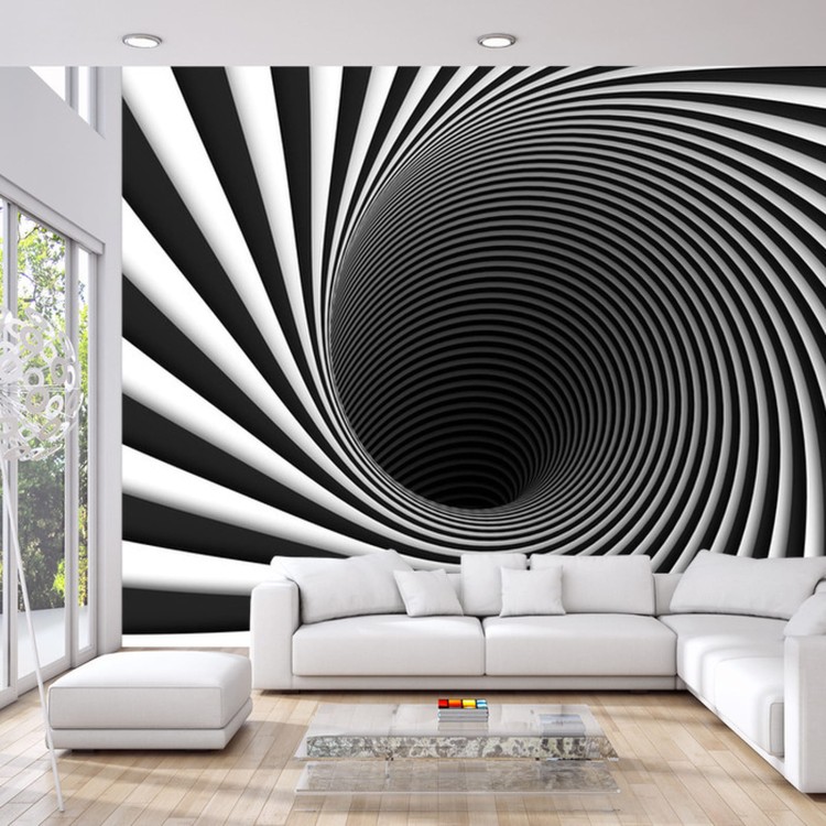 Fototapeta Abstract Background Lines Black Hole 3D
