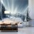 Fototapeta Beautiful Winter Landscape. Majestic White Spruces Glowing By Sunlight. Picturesque And Gorgeous Wintry Scene.
