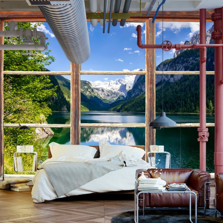 Fototapeta Fensterblick Gosausee