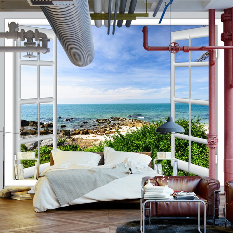 Fototapeta Sea View Open Window