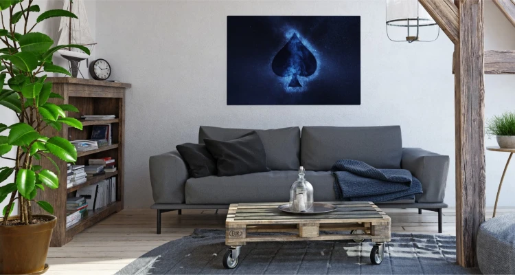 Obraz Na Płótnie Abstrakcyjny Symbol Pik