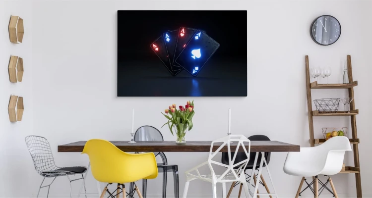 Obraz Na Płótnie Neonowe Asy