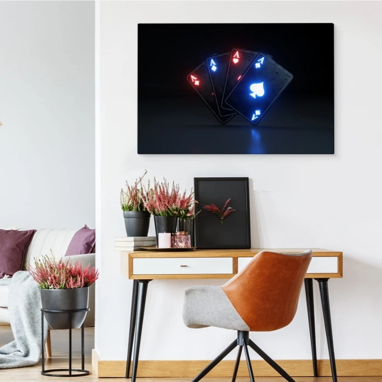 Obraz Na Płótnie Neonowe Asy