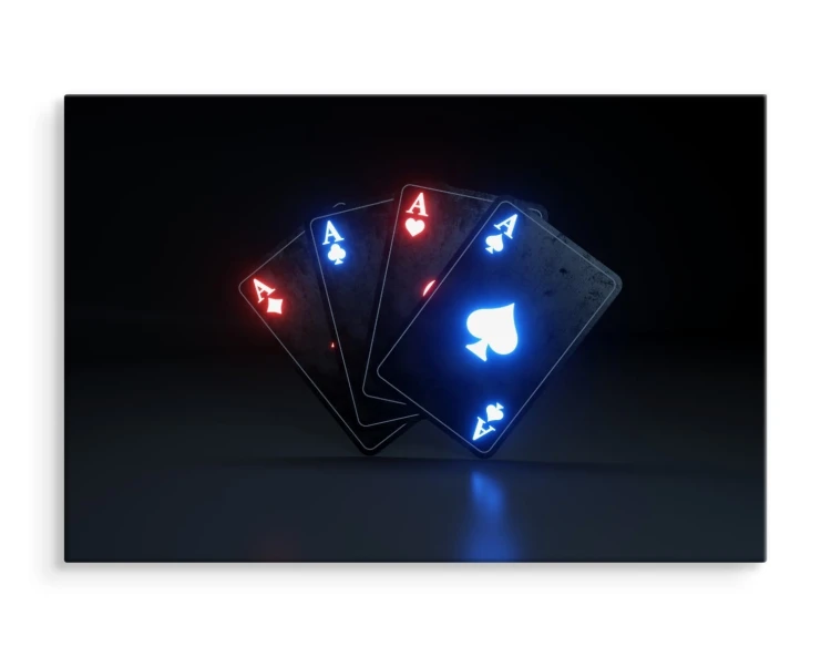 Obraz Na Płótnie Neonowe Asy