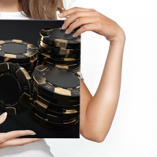 Obraz Na Płótnie Czarne Żetony