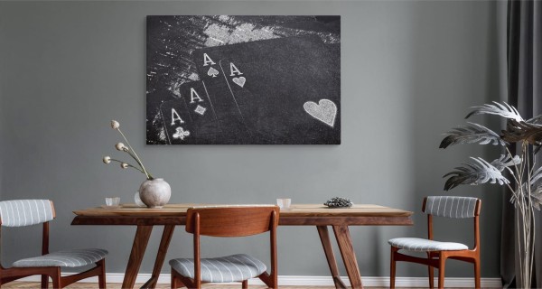 Obraz Na Płótnie Wylosowane Karty Do Gry
