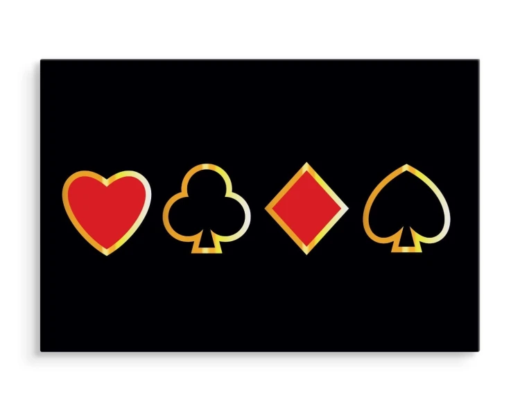 Obraz Na Płótnie Nowoczesne Symbole Kart