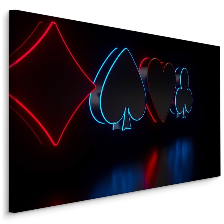 Obraz Na Płótnie Futurystyczne Symbole Kart