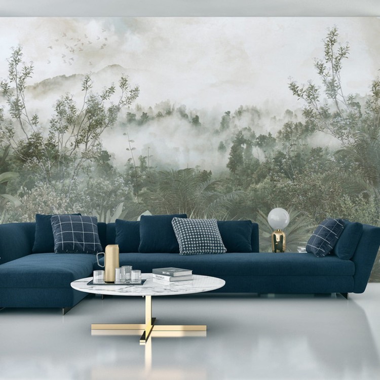 Fototapeta Tropical Trees And Leaves For Digital Printing Wallpaper, Custom Design Wallpaper - 3D