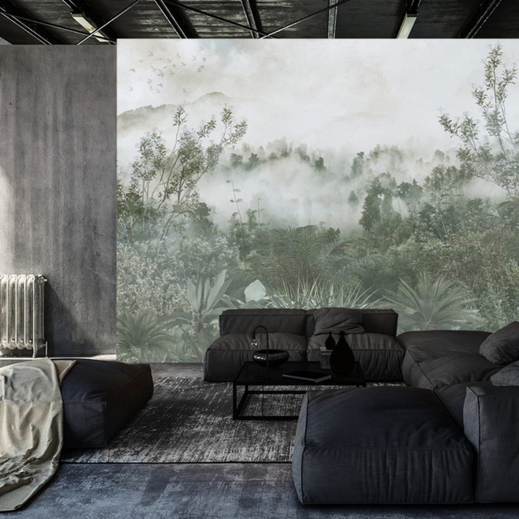 Fototapeta Tropical Trees And Leaves For Digital Printing Wallpaper, Custom Design Wallpaper - 3D