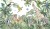 Fototapeta Children's Wallpaper, Watercolor Jungle And Animals. Lions, Giraffe, Elephant, Parrots, Zebra, Lemur