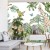 Fototapeta Children's Wallpaper, Watercolor Jungle And Animals. Lions, Giraffe, Elephant, Parrots, Zebra, Lemur