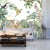 Fototapeta Children's Wallpaper, Watercolor Jungle And Animals. Lions, Giraffe, Elephant, Parrots, Zebra, Lemur