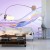 Fototapeta Abstract 3D Render. Glass Ribbon On Water With Geometric Circle And Spheres. Holographic Shape In Motion. Iridescent Digital Art For Banner Background, Wallpaper. Transparent Glossy Design Element.