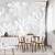 Fototapeta Beautiful, Elegant Paper Flower In The Style Of Hand-Made On A White Wall. 3D