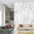Fototapeta Beautiful, Elegant Paper Flower In The Style Of Hand-Made On A White Wall. 3D