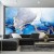 Fototapeta Blue Silver Abstract Background Of Marble Liquid Ink Art Painting On Paper