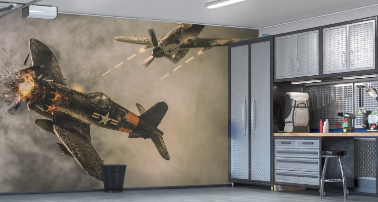 Fototapeta Walka Powietrzna W Chmurach