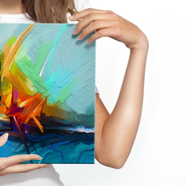 Obraz Na Płótnie Abstrakcyjna Żaglówka