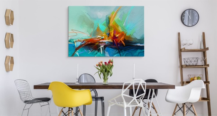 Obraz Na Płótnie Abstrakcyjna Żaglówka