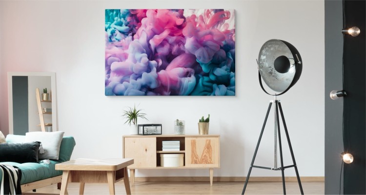 Obraz Na Płótnie Kolorowa Farba Abstrakcyjna