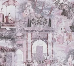 Tapeta 38174-4 Dream Flowery AS Creation Tapeta z motywem Indyjskim vintage - szara, różowa