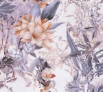 Tapeta 38177-2 Dream Flowery AS Creation Tapeta wzór kwiatowy w stylu vintage – niebieski, szary
