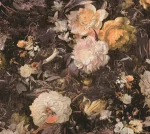 Tapeta 38821-2 THE BoS AS Creation tapeta kwiatowa w stylu artystycznym z różami – żółty, brązowy