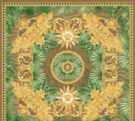 Tapeta 38703-3 Versace 5 AS Creation Tapeta VERSACE Egzotyczny motyw dżungli - brąz, zieleń, metalik