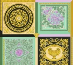 Tapeta 38704-1 Versace 5 AS Creation Kolorowa tapeta VERSACE z metalicznym ornamentem i wzorem płytek