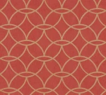 Tapeta 37564-6 VILLA AS Creation Tapeta flizelinowa Geometryczny złoty wzór i efekt połysku - czerwony, złoty