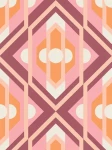 Tapeta 39531-1 A.S. Creation Retro Chic tapeta na flizelinie z geometrycznymi ornamentami w stylu retro – pomarańczowy, różowy, biały
