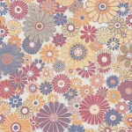 Tapeta 39535-4 A.S. Creation Retro Chic tapeta retro na flizelinie z motywem kwiatowym – czerwony, niebieski, pomarańczowy