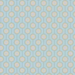 Tapeta 39537-4 A.S. Creation Retro Chic wzór retro koła na lekko strukturalnej tapecie włókninowej – turkusowy, niebieski, beżowy