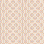 Tapeta 39537-5 A.S. Creation Retro Chic tapeta na flizelinie z wzorem okręgów w stonowanych kolorach – beżowym, pomarańczowym, fioletowym