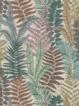 Tapeta 39347-1 A.S. Creation Famous Garden tapeta kwiatowa z liśćmi paproci lekko strukturowanymi, matowa – kolorowa, beżowa, zielona
