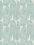 Tapeta 39658-5 A.S. Creation Stories of Life lekko teksturowana tapeta z geometrycznym wzorem liści – szary, niebieski, turkusowy