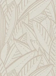 Tapeta 39933-3 A.S. Creation French Affair tapeta jungle non-flies z liśćmi palmowymi i efektami lekkiego połysku – biała, szara