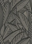 Tapeta 39933-4 A.S. Creation French Affair tapeta jungle na flizelinie z motywem liści i efektami połysku – czarna, metaliczna