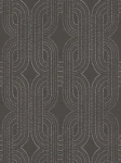 Tapeta 39937-4 A.S. Creation French Affair tapeta na flizelinie z abstrakcyjnym graficznym wzorem retro – czarny, brązowy, metaliczny