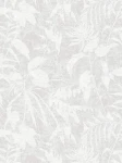 Tapeta 78203-3 A.S. Creation Metropolitan Stories. Hot Spots naturalna tapeta na flizelinie z motywem liści kwiatowych i lekką strukturą – biała, szara, metaliczna
