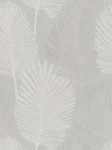 Tapeta 78673-2 A.S. Creation Metropolitan Stories. Hot Spots jasna tapeta na flizelinie z delikatnym wzorem liści i delikatną strukturą – szara, jasnoszara, metaliczna