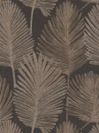 Tapeta 78673-6 A.S. Creation Metropolitan Stories. Hot Spots tapeta na flizelinie z tropikalnym wzorem liści palmowych, lekko strukturowana – brąz, beż, metalik