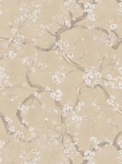 Tapeta 78199-2 A.S. Creation Metropolitan Stories. Hot Spots tapeta flizelinowa z delikatnym motywem kwiatu wiśni, równomierna struktura w ponadczasowym stylu kwiatowym – beż, krem, brąz