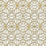 Tapeta 37049-2 Versace 4 AS Creation wzór z motywem koła i meduzy - złoto, srebro, biel