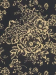 Tapeta 30657-7 AP Metallic Silk AS Creation teksturowana złoty kwiatowy wzór - złoty, czarny