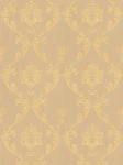 Tapeta 30658-4 AP Metallic Silk AS Creation ornament z kwiatowymi elementami w kolorze złoto - złotym, beżowym