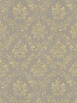 Tapeta 30662-5 AP Metallic Silk AS Creation szara ornament z złotym połyskiem - beżowy, złoty