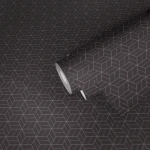 Tapeta 36920-1 Metroplitan Stories AS Creation z geometrycznym wzorem i efektem brokatu - czarna