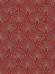 Tapeta 37427-4 New Walls AS Creation art deco ze złotym wzorem w stylu retro - czerwień, złoto